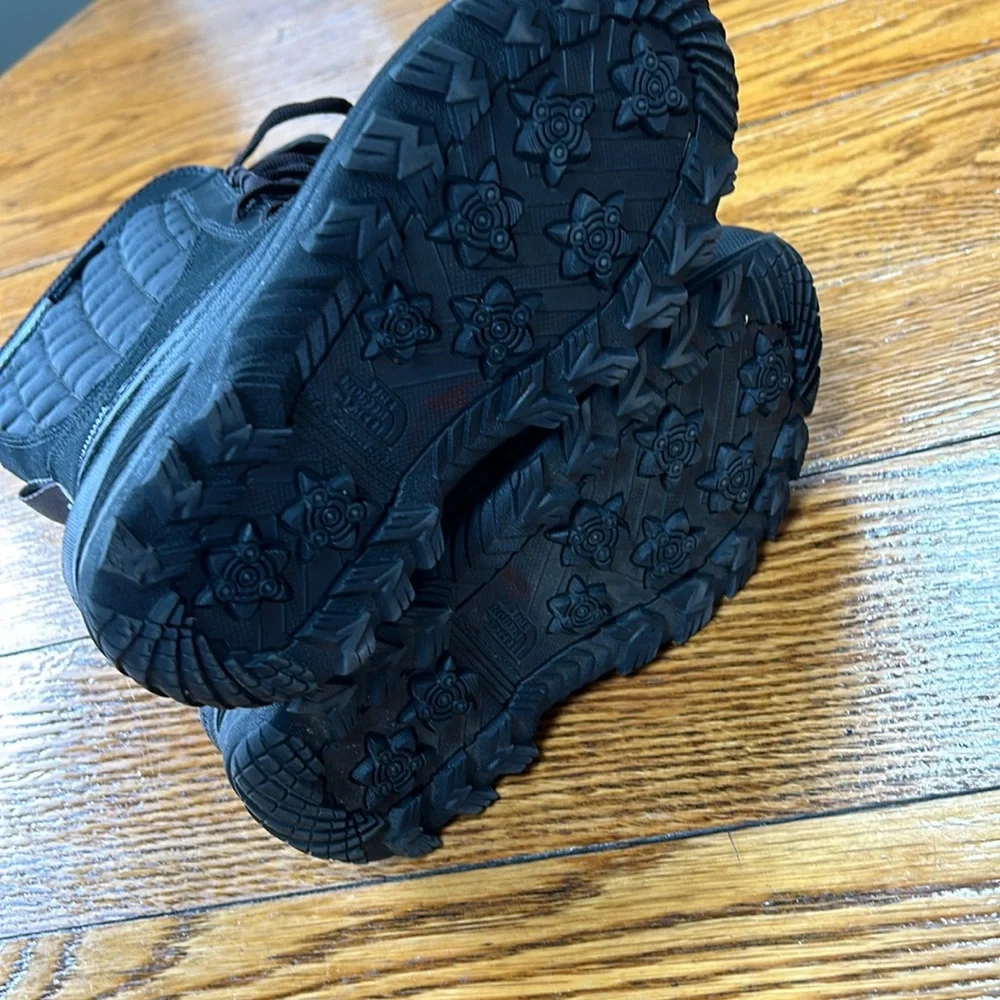 The North Face Thermoball Waterproof girls winter boots.  Black. Size 2.